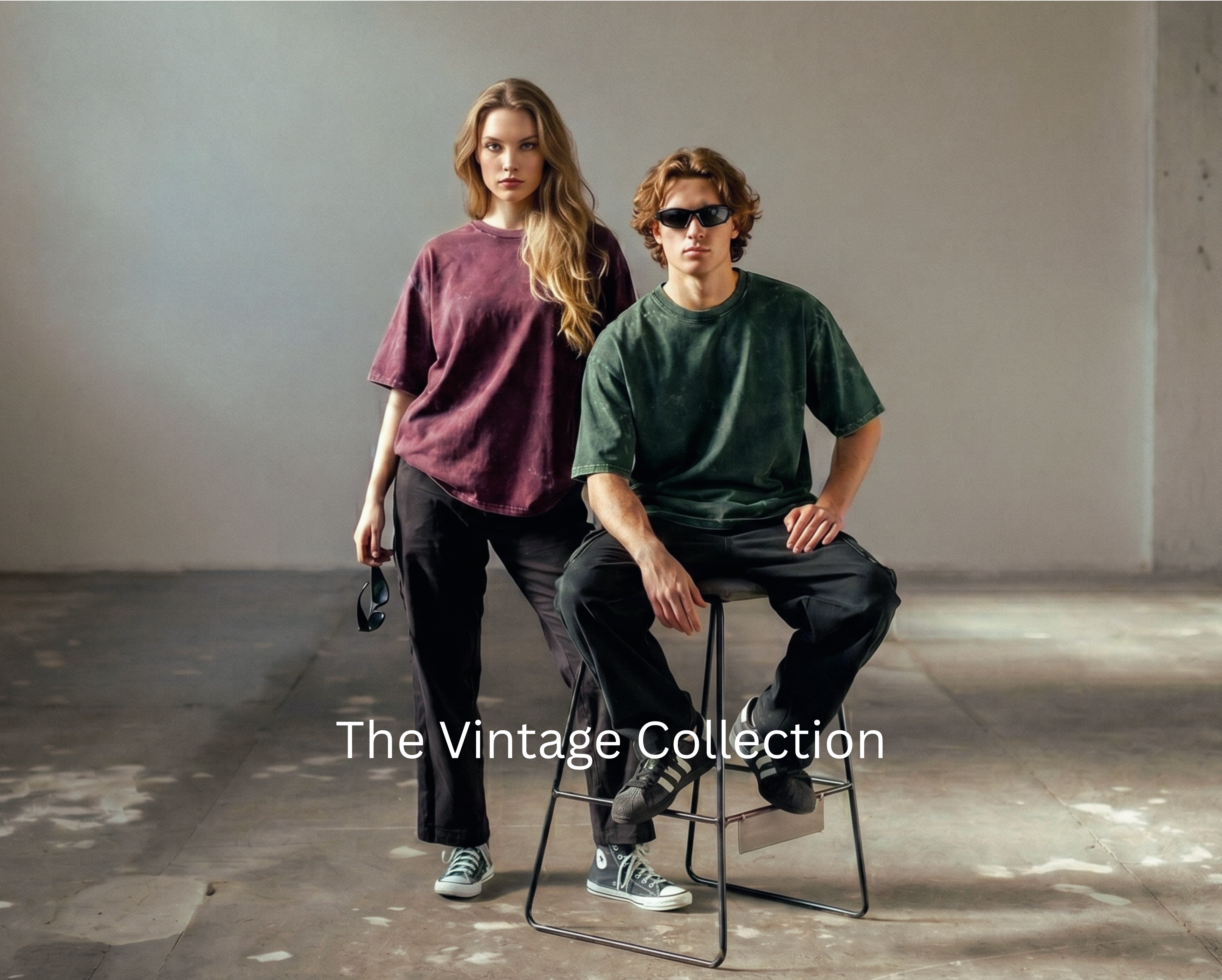Unisex Acid Washed Oversized Tee