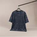 Unisex Acid Washed Oversized Tee - Blue