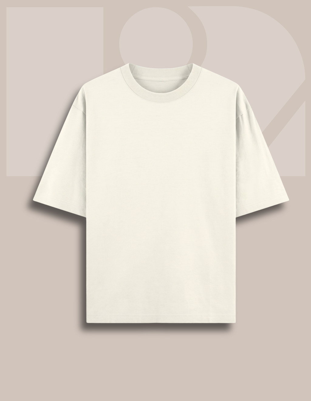 Premium Oversized Classic T-Shirt Summer Essential Off White