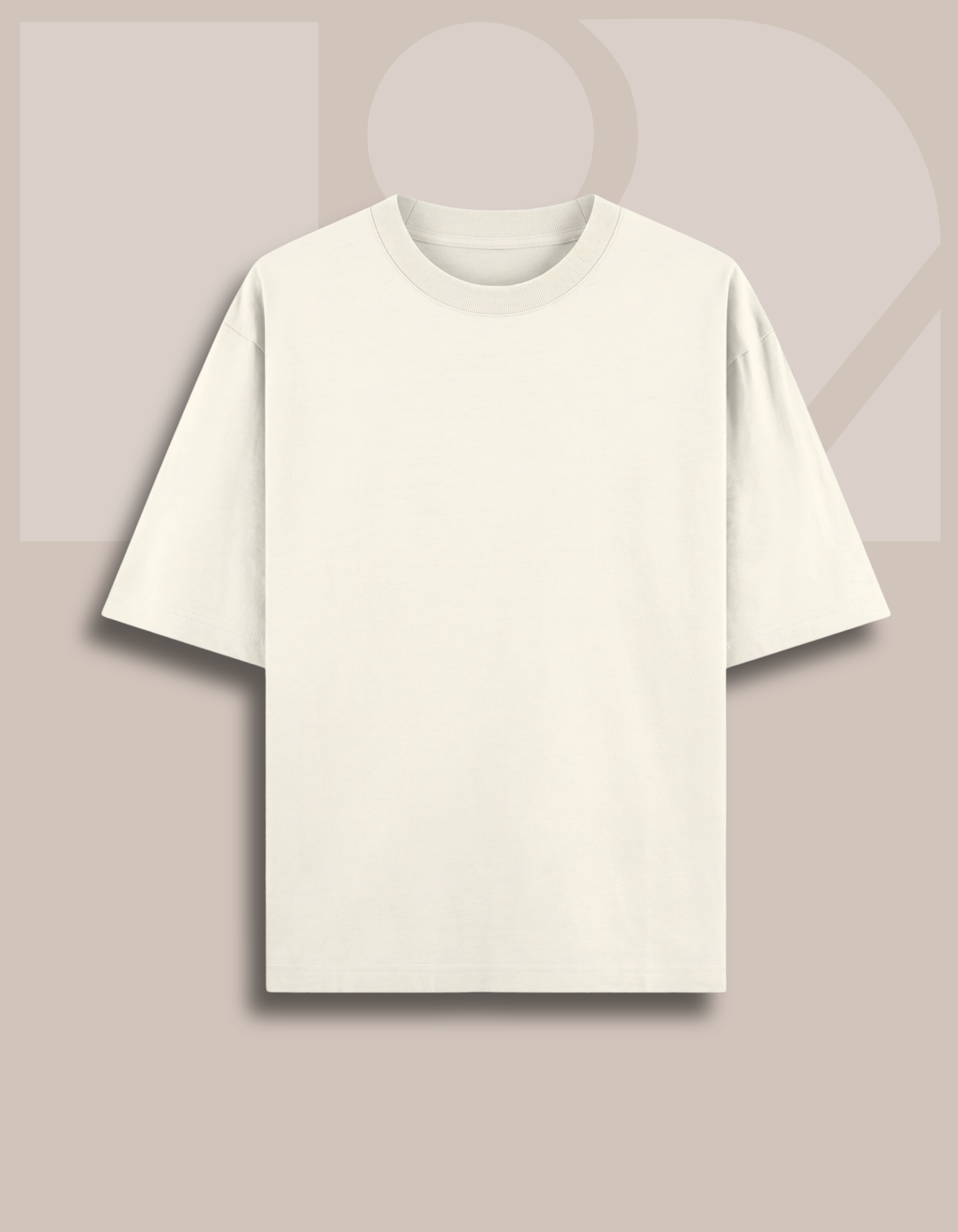 Premium Oversized Classic T-Shirt Summer Essential Off White