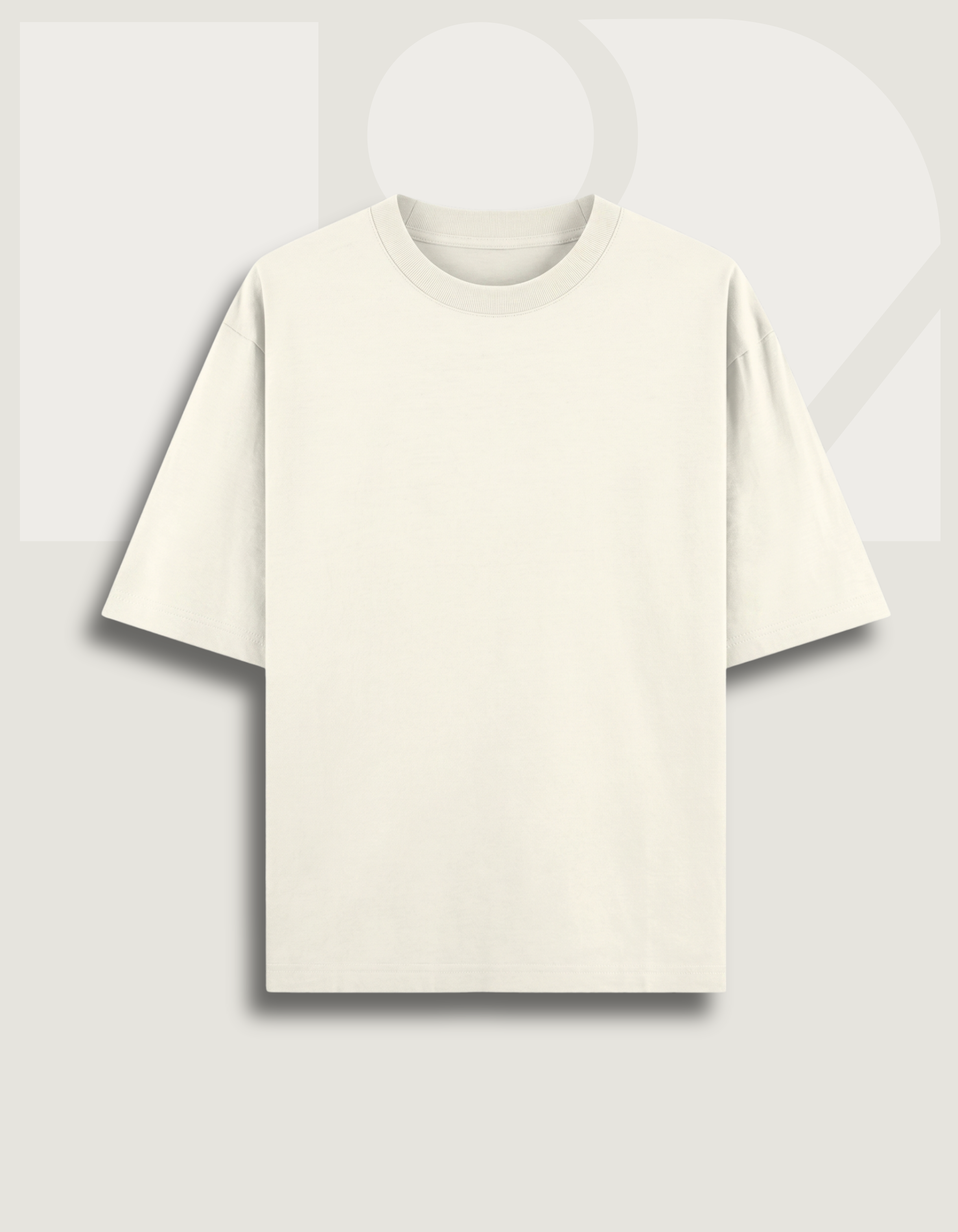 Premium Oversized Classic T-Shirt Summer Essential Off White