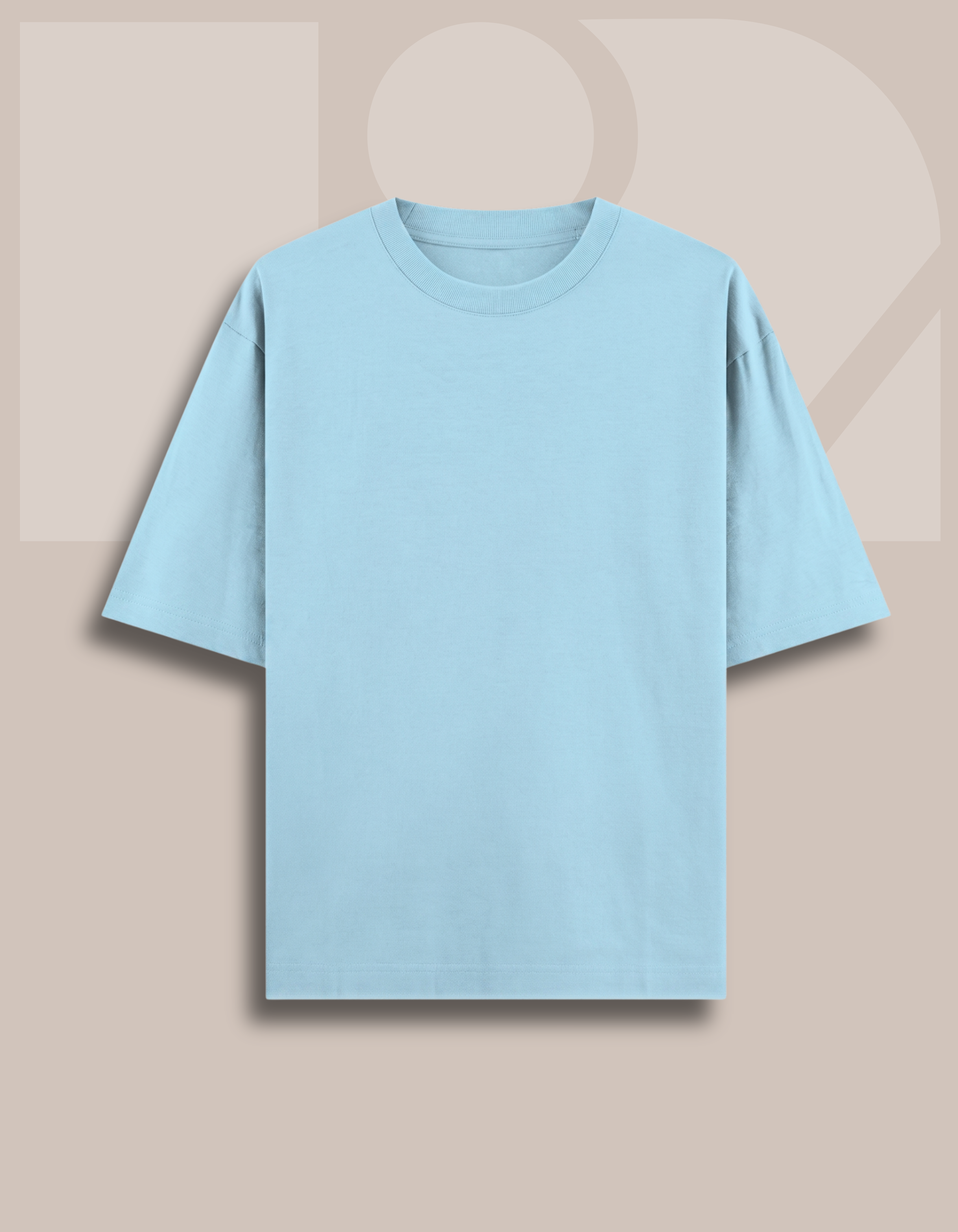 Premium Oversized Classic T-Shirt Summer Essential Sea Blue