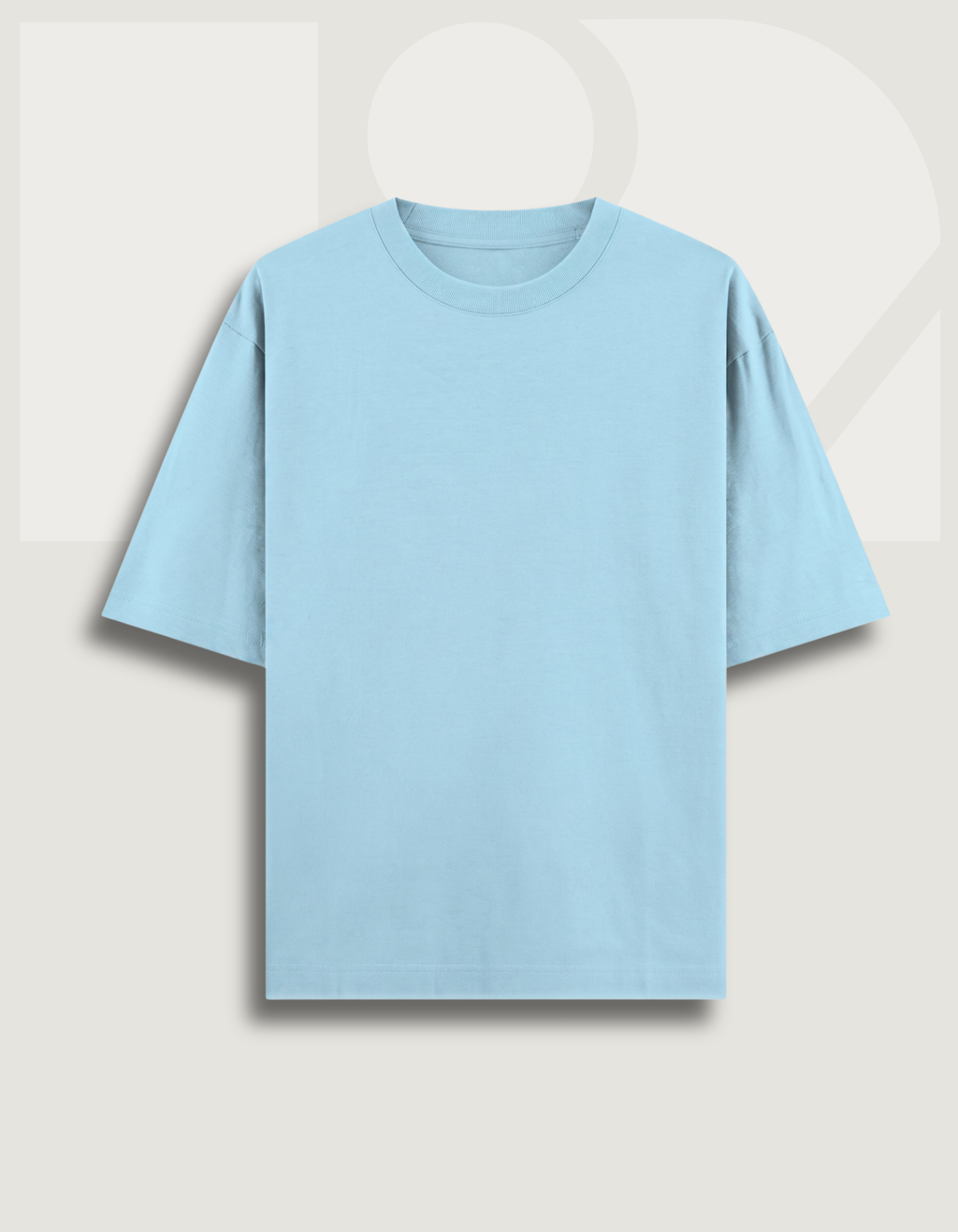 Premium Oversized Classic T-Shirt Summer Essential Sea Blue