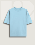 Premium Oversized Classic T-Shirt Summer Essential Sea Blue