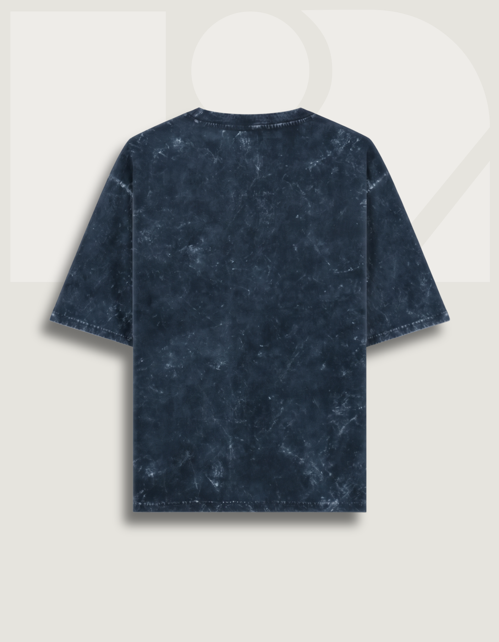 Unisex Acid Washed Oversized Tee - Blue