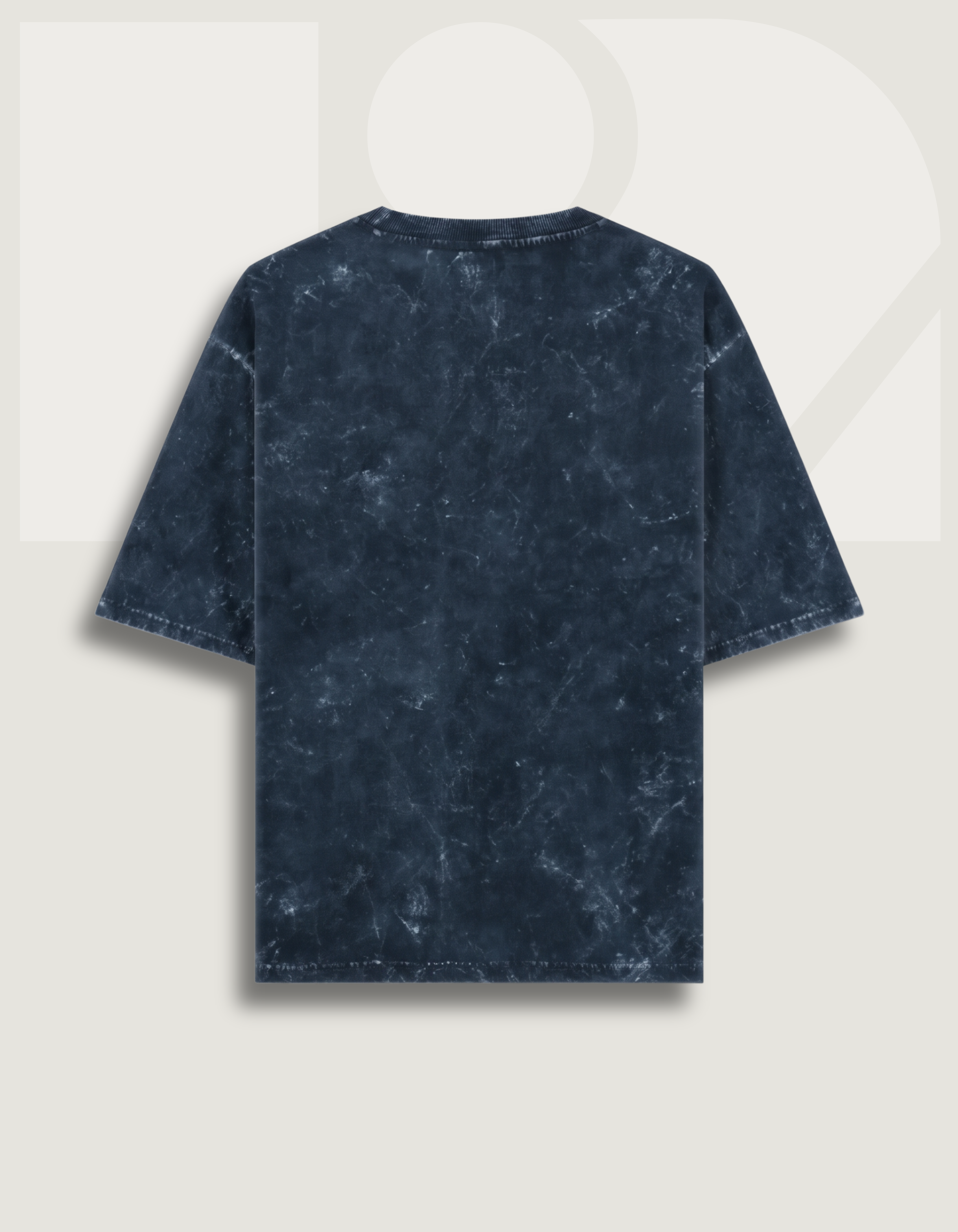 Unisex Acid Washed Oversized Tee - Blue
