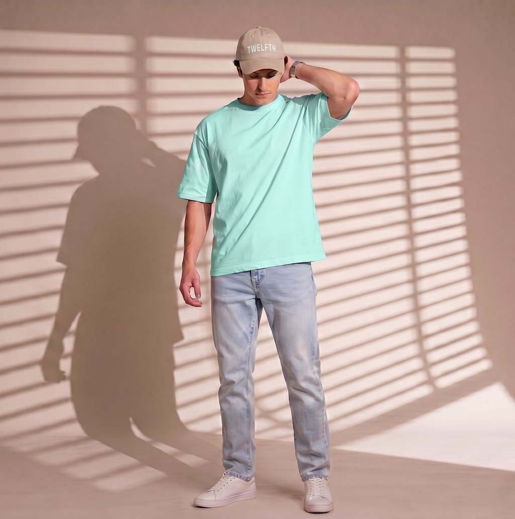 Premium Oversized Classic T-Shirt Summer Essential mint