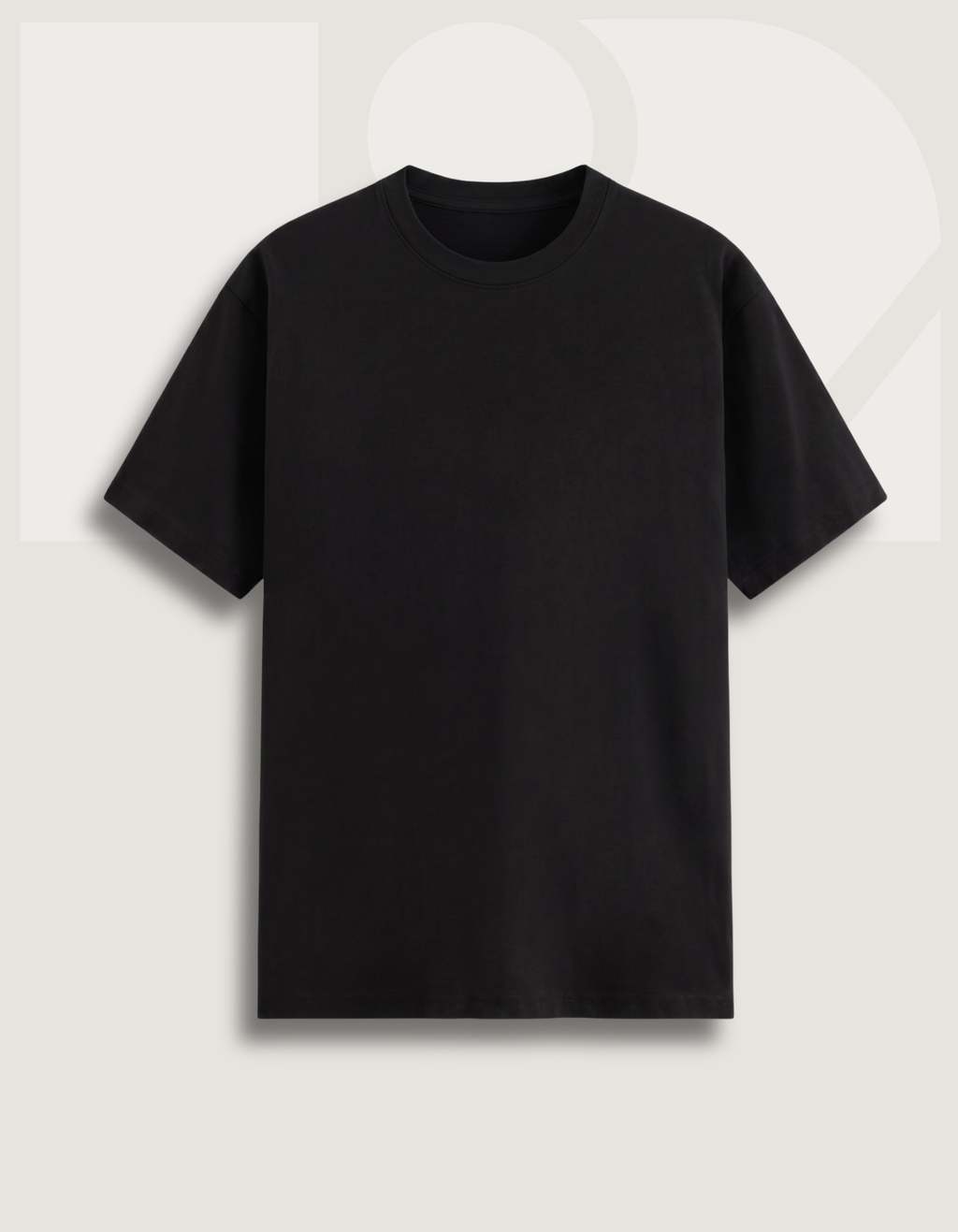 Premium Cotton Stretch T-Shirt – Black