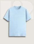 Premium Cotton Stretch T-Shirt – Sea Blue