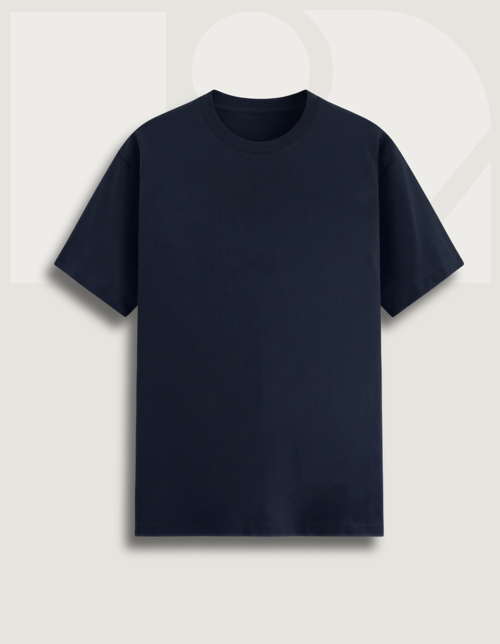 Premium Cotton Stretch T-Shirt – Navy Blue