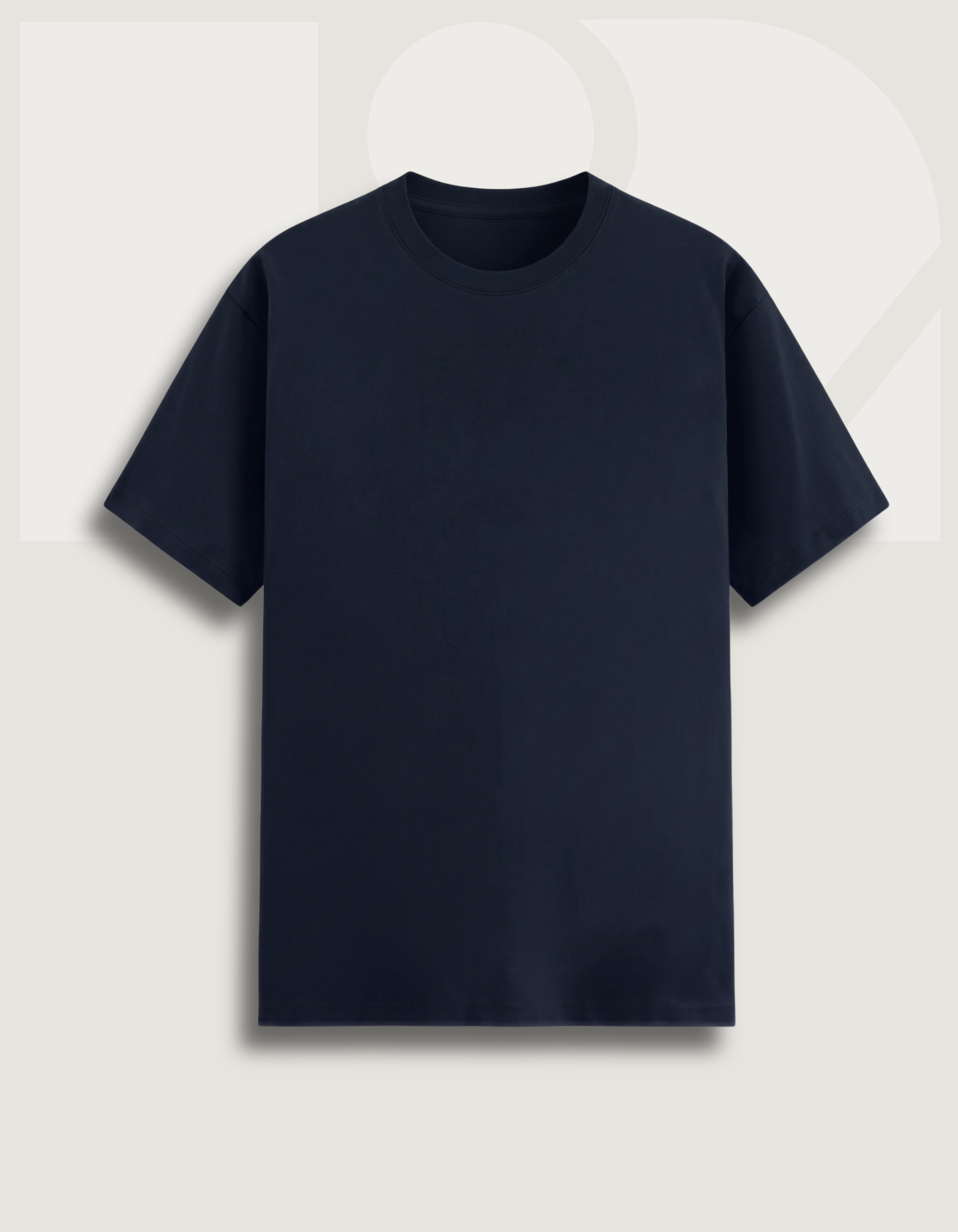 Premium Cotton Stretch T-Shirt – Navy Blue