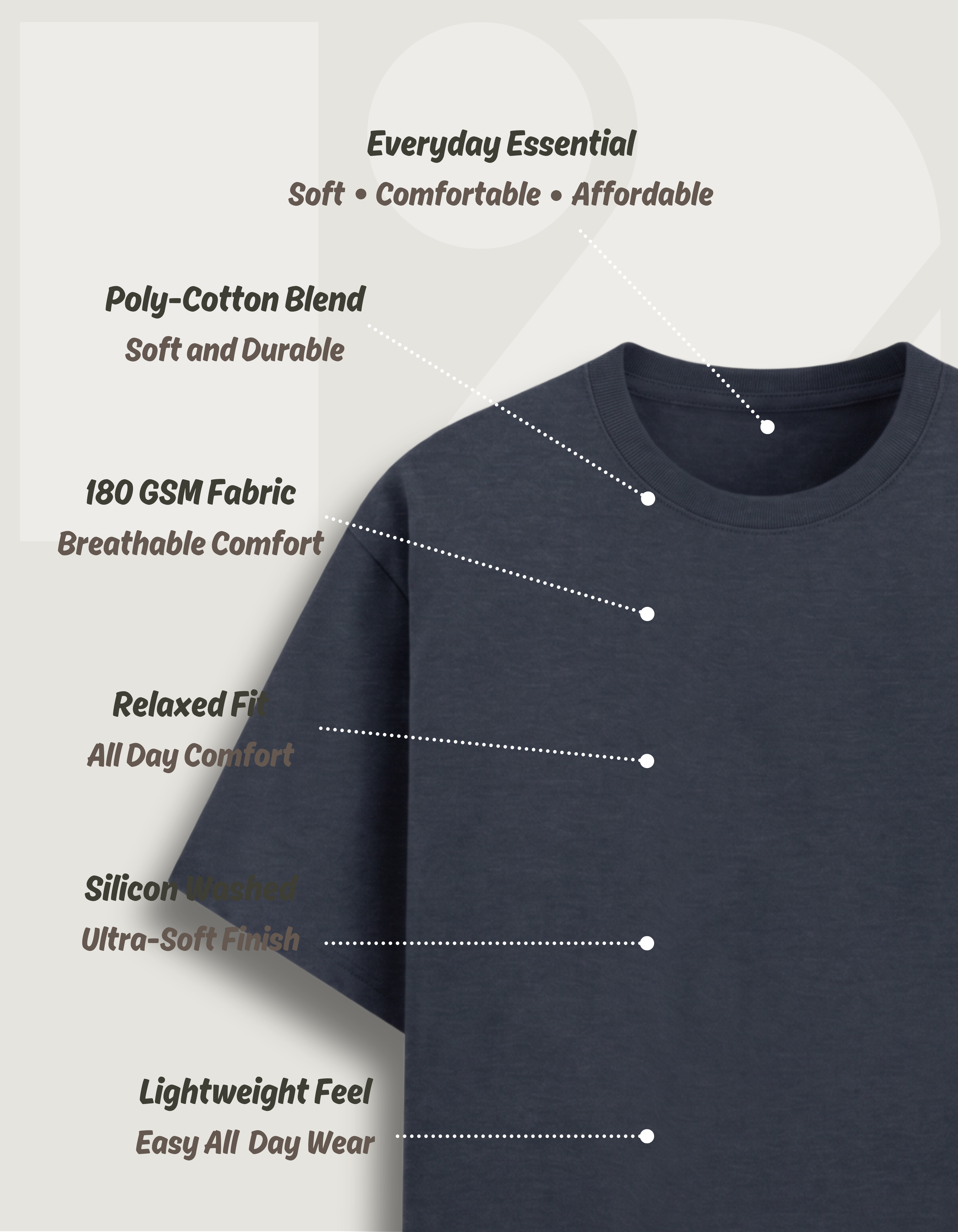 Essential Everyday Collection - Navy Blue