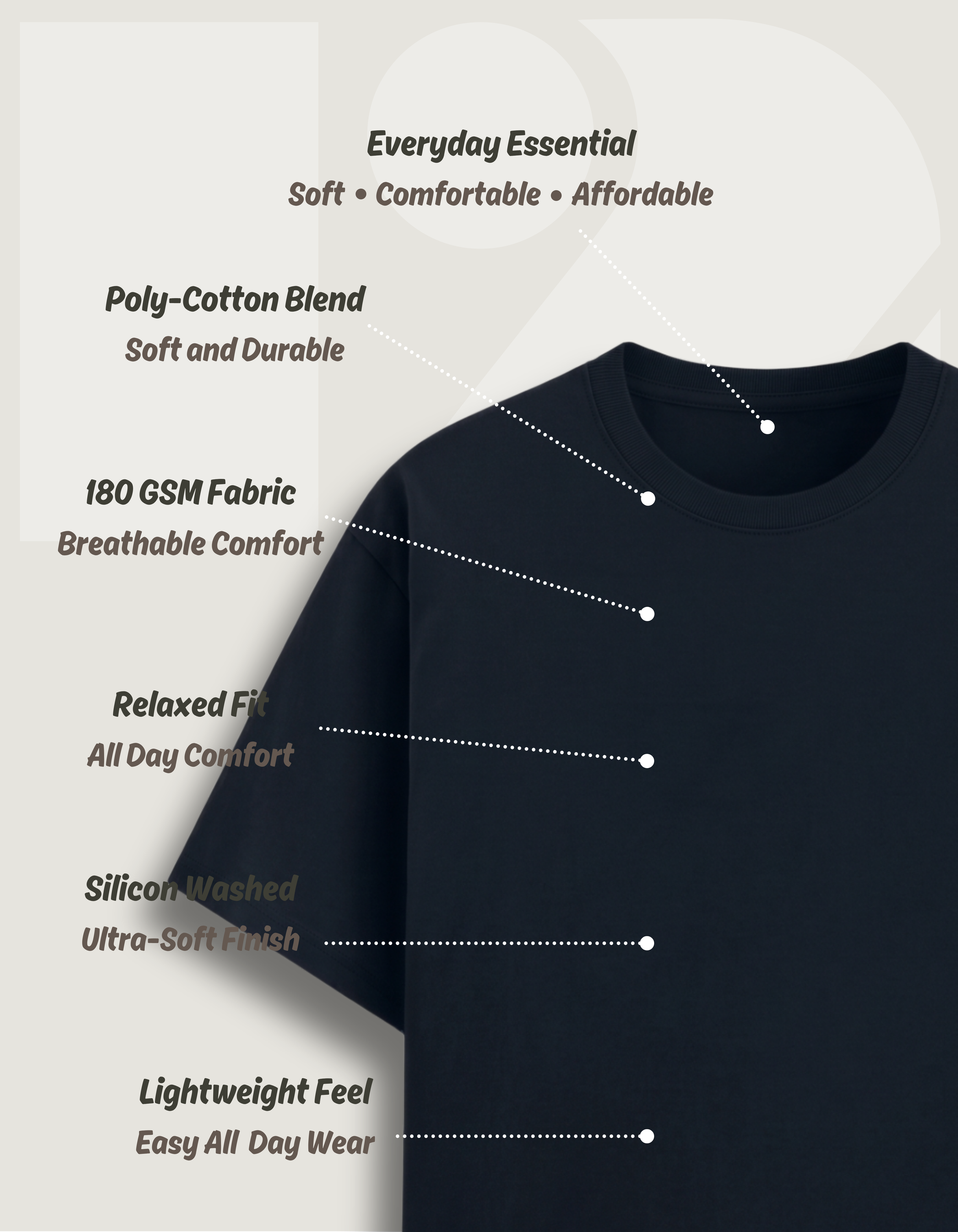 Essential Everyday Collection - Navy Blue