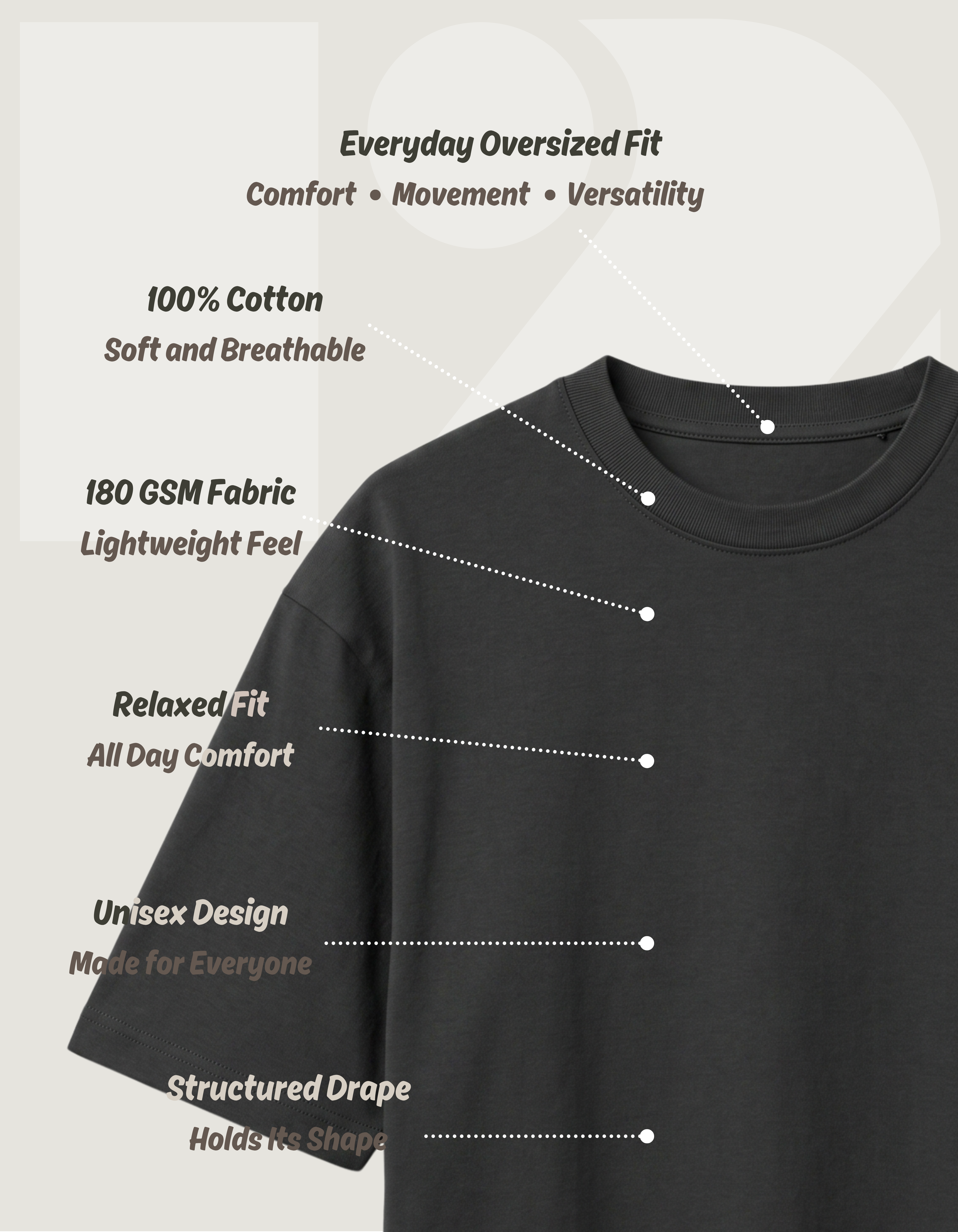 Everyday Oversized T-Shirt – Black