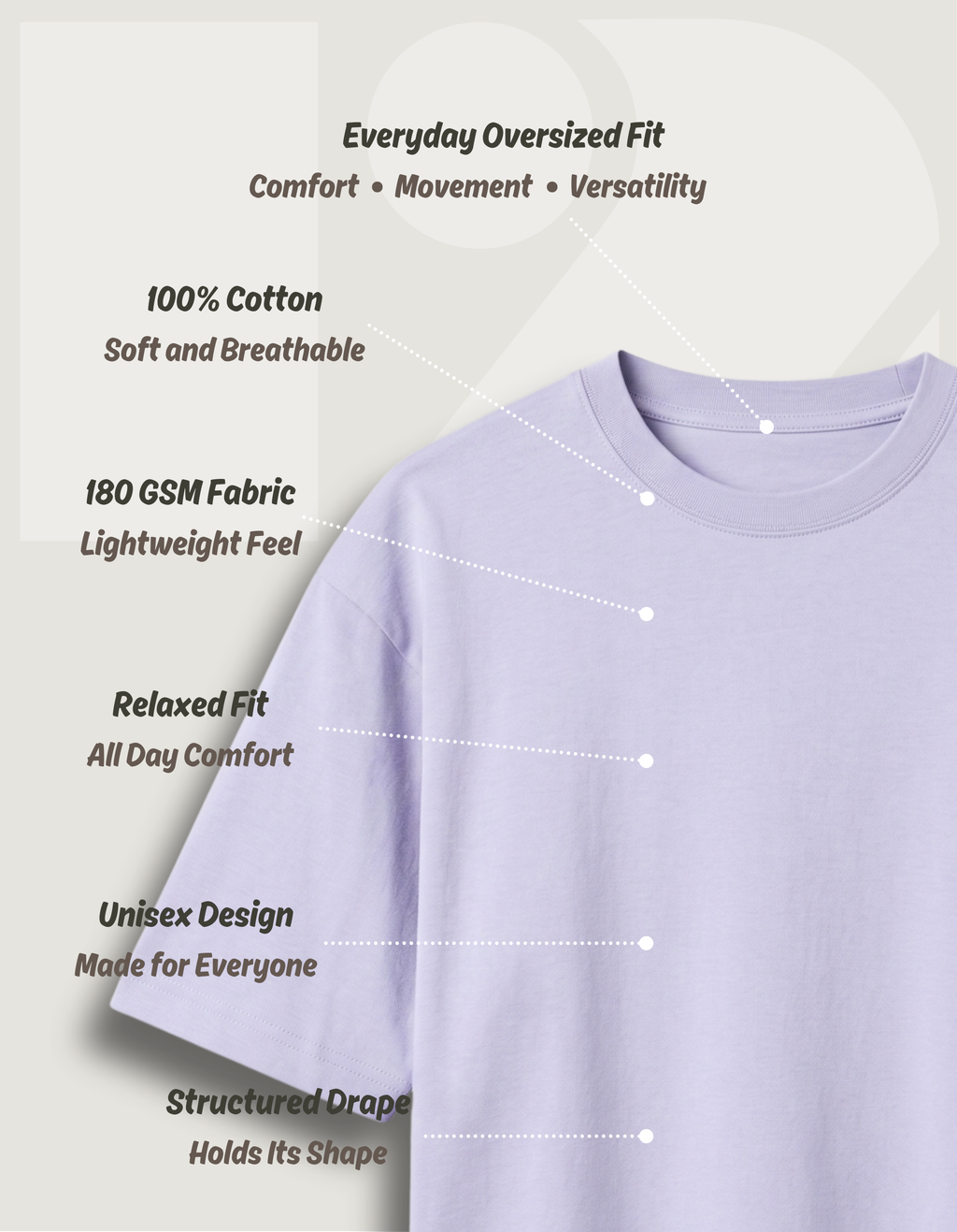 Everyday Oversized T-Shirt – Lavender